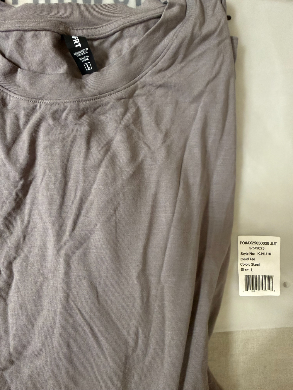 COMFRT Cloud Tee Steel Gray Size L Unisex - Picture 2 of 5